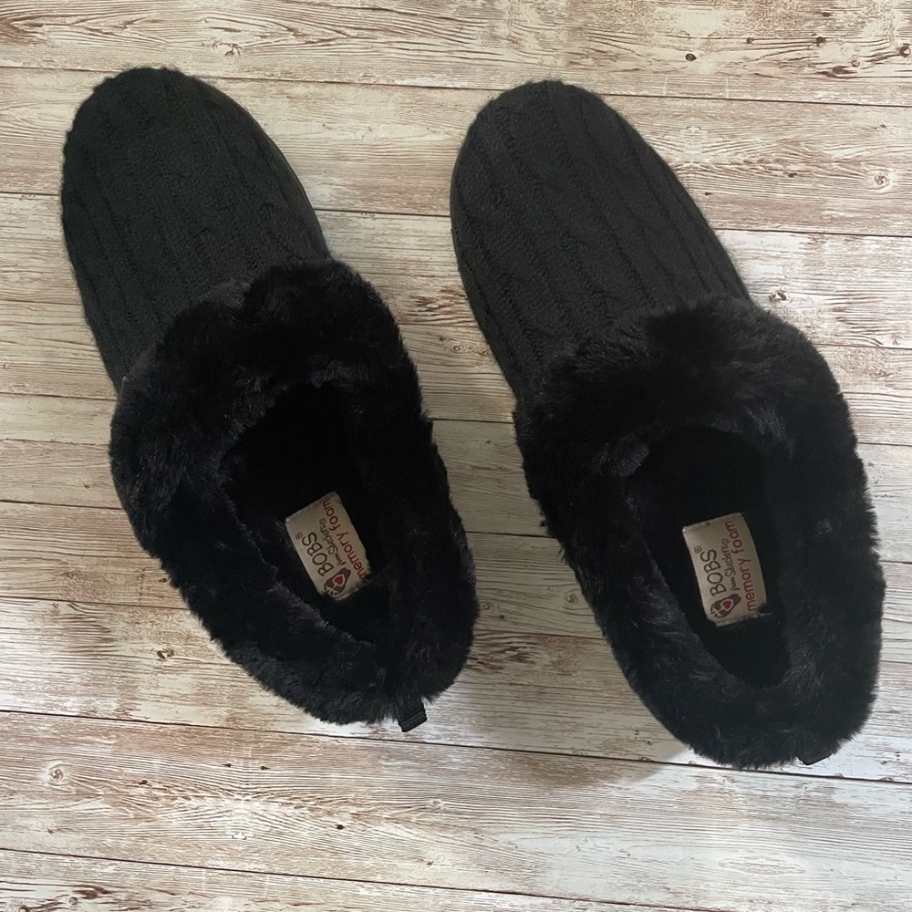 NWOT Skechers Women's Ice Angel Slipper Shoes Black 9 - Picture 9 of 16